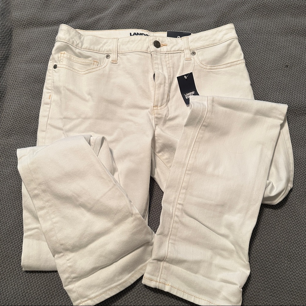 Land’s End Mid Rise Straight Jean